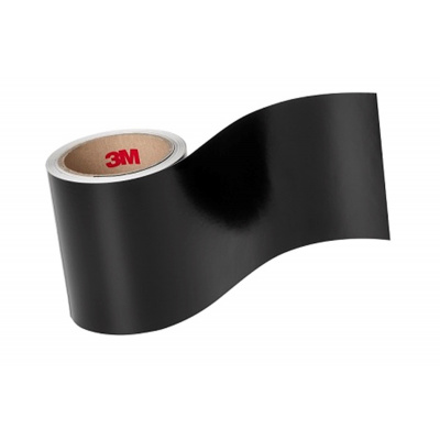 3M 7847 Štítkový materiál, matný, čierný/bielý, šírka 120 mm, metráž
