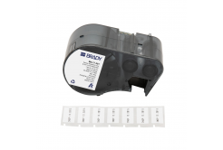 Brady M5-17-351 / 170856, 25.40 mm, Vinyl, čierna tlač / biely podklad