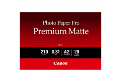Canon Photo Paper Premium Matte PM-101 8657B017, 210 g/m2, 16.54x23.39", A2, 20ks, hladký, matný, biely, foto papier
