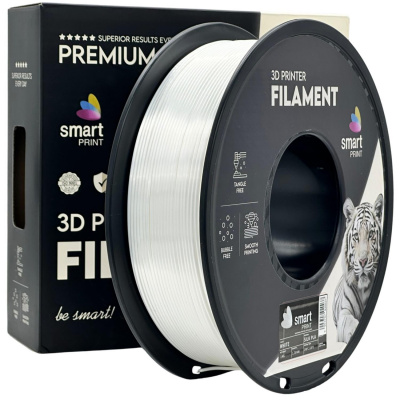 Smart Print FG-S89-E1, 3D filament, PLA Silk, 1,75mm, 1000g, Biely (White)