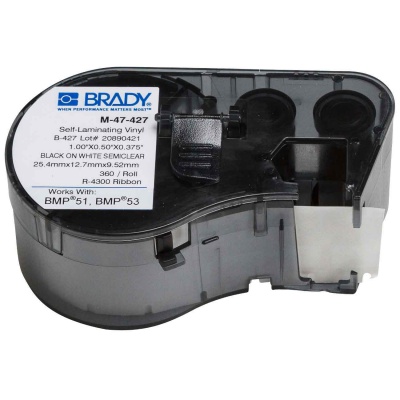 Brady M-47-427 / 131589, etikety 12.70 mm x 25.40 mm