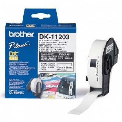 Brother DK-11203, 17mm x 87mm, originálna papierová role