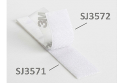 3M Hook & Loop™ SJ3571, bílý, smyčky 25 mm - metráž (1dm=10cm)