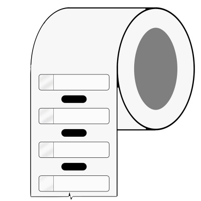 Brady BPT-627-461 / 217086, termálne papierové etikety, 6.35 mm x 27.94 mm