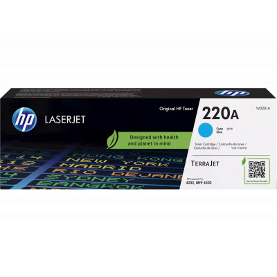 HP 220A W2201A azúrový (cyan) originálny toner