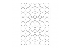 Samolepiace etikety 30 x 30 mm, 54 etikiet, A4, 100 listov