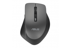 ASUS WT425/Ergonomická/Optická/Pre pravákov/1 600 DPI/Bezdrôtové USB/Sivá