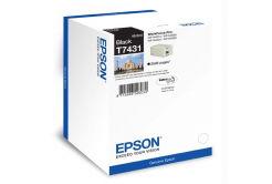 Epson originálna cartridge C13T74314010, black, 2500 str., 49ml, Epson WorkForce Pro WP-M4525 DNF, WP-M4015 DN