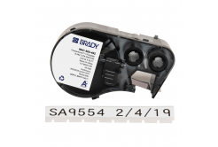 Brady M4C-500-492 / 170777, 12.70 mm x 7.62 m, Polyester, čierna tlač / biely podklad