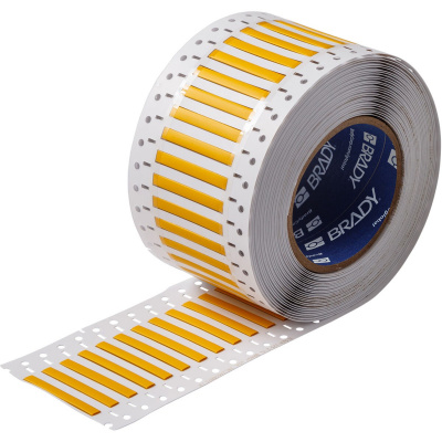 Brady LSZH-187-2-YL-2 / 141228, etikety, THT Low Smoke Halogen Free Permasleeve Wire Marking Sleeves, 25.40 mm x 8.50 mm