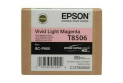 Epson T8506 C13T85060N svetlo purpurová (vivid light magenta) originálna cartridge