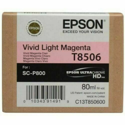 Epson T8506 C13T85060N svetlo purpurová (vivid light magenta) originálna cartridge