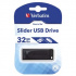 Verbatim 98697 Slider, USB flash disk, USB A 2.0, 32GB, s výsuvným konektorom, čierny