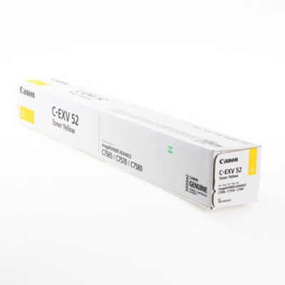 Canon originálny toner CEXV52, yellow, 66500 str., 1001C002, Canon IRC7565i, IRC7570i, IRC7580i